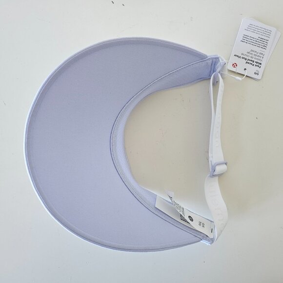 NWT LULULEMON SRNB Light Blue White Fast Paced Wide Ban Run Visor Hat Women's OS - Picture 6 of 10